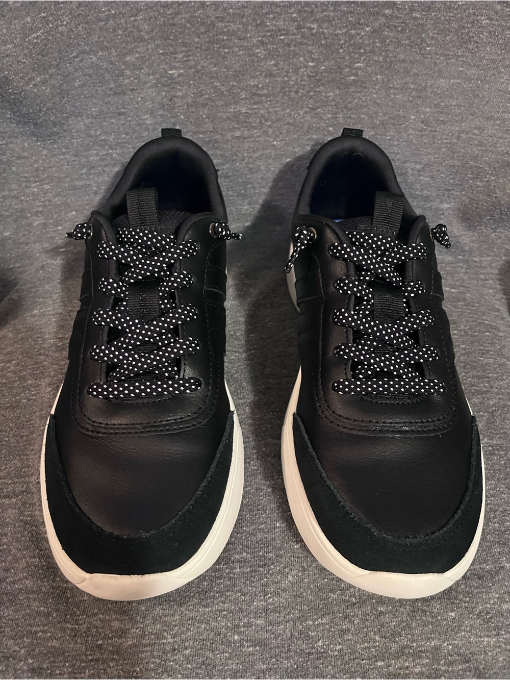 Keds BlissWalk Sneakers Women's Size 7.5 Black Slip On Lace Up EUC Barely Worn